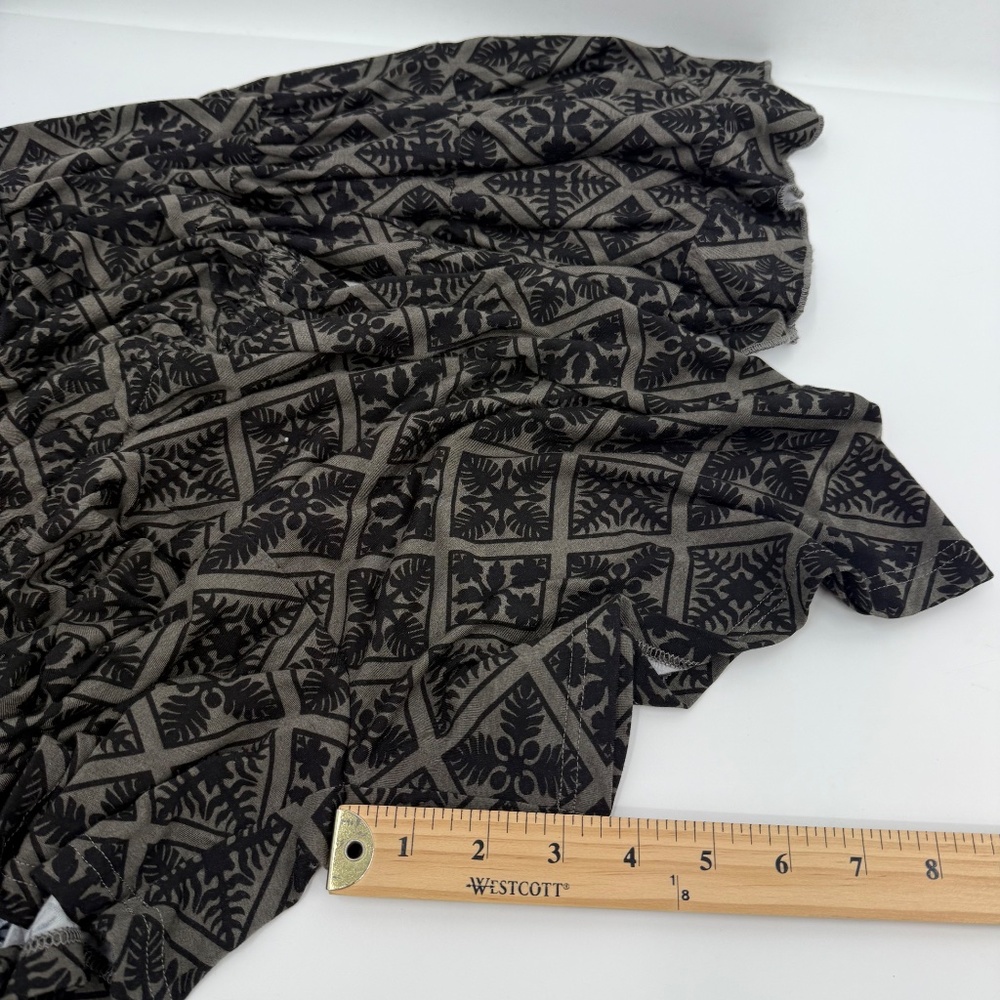 Hawaiis Finest Romper Women Medium NEW Black Gray Quilt Hawaiian Stretch - Picture 14 of 15